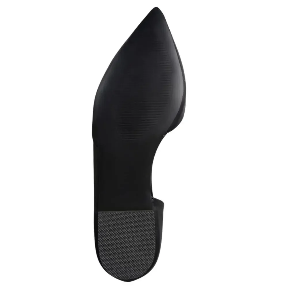 Journee Women's Cortni Pointed Toe D'Orsay Flats Black Size 6 1/2 W